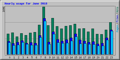 Hourly usage for June 2018