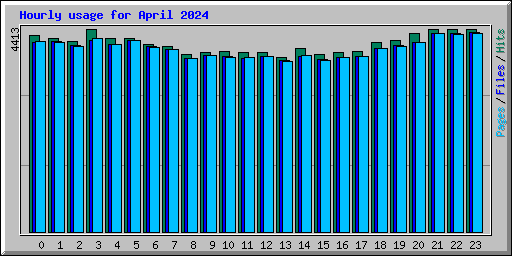 Hourly usage for April 2024