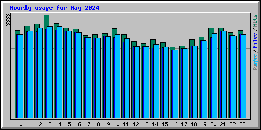 Hourly usage for May 2024