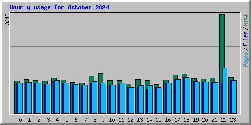 Hourly usage for October 2024